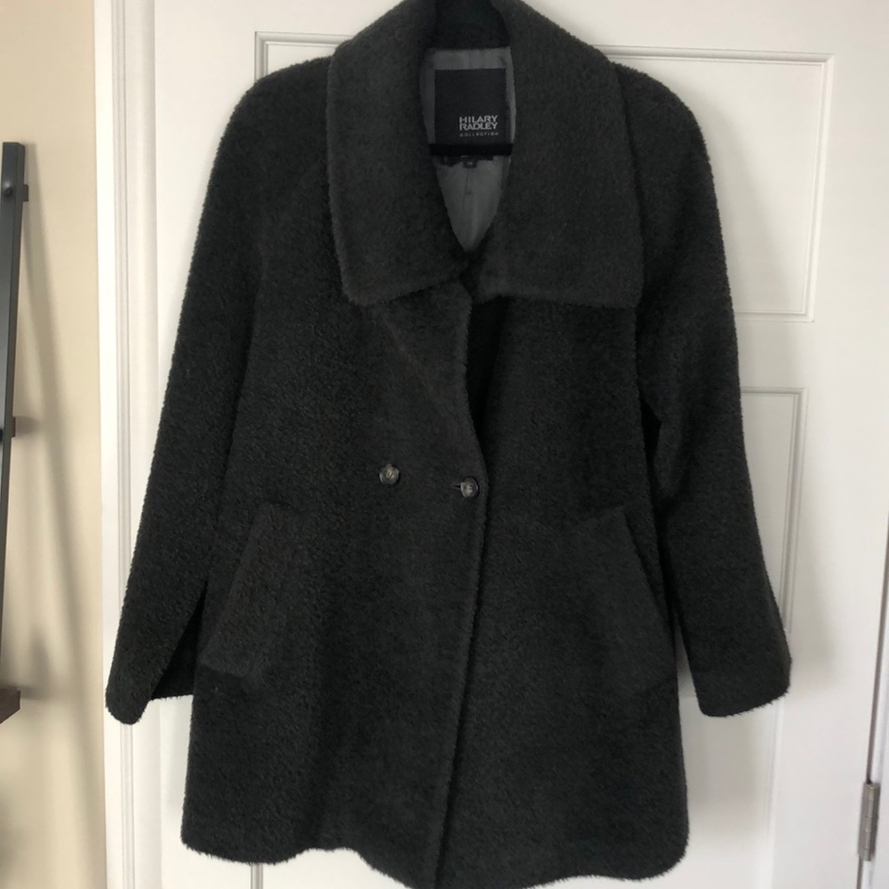 Forest green wool coat